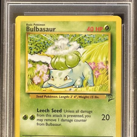 2000 POKEMON GAME BASE II #67 BULBASAUR, PSA 9