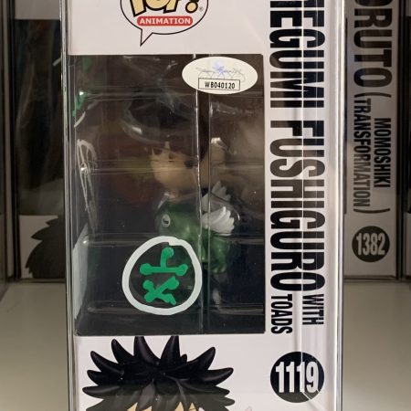 Megumi funko pop signed by English voice actor