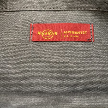 Hard Rock Cafe 🎸 Fabric DRAWSTRING BAG IN dark gray with All Access membership card and All Access guitar pin f