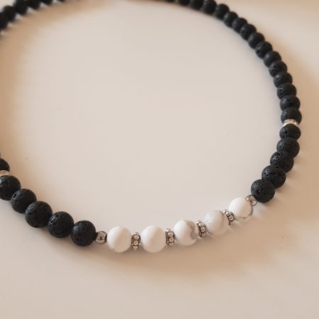 Lava bead necklace