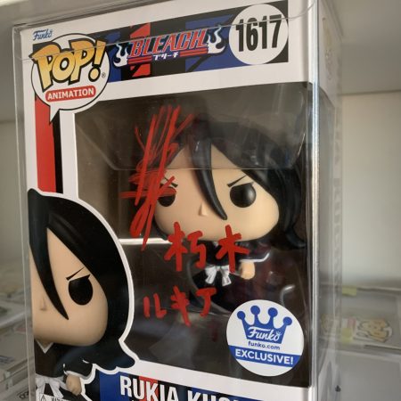 Rukia funko pop signed by JVA w/quote