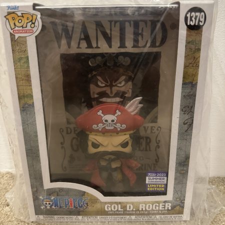 SDCC 2023 FUNKO POP! One Piece #1379 Gol D Roger Wanted Poster - NEW